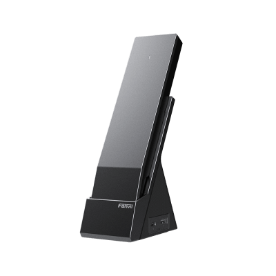 FANVIL - Teléfono IP Inalámbrico para Hotelería con Wi-Fi 6 Doble Banda, 6 Teclas DSS,Material Antibacterial