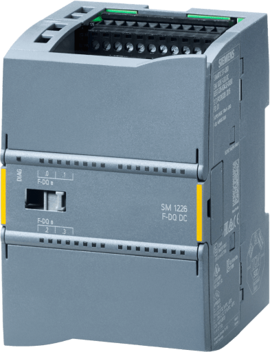 SIEMENS - Módulo Digital de Seguridad SM 1226 / 4 Salidas 24V DC 2A / PROFIsafe SIL3 PL e / 70 mm Ancho / IP20 / cULus FM ATEX