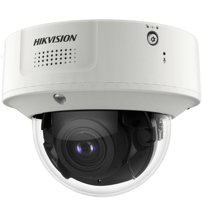 HIKVISION - Domo IP 12 Megapixel / Lente Mot. 2.8 a 12 mm /  DARKFIGHTER / WDR 120 dB / IK10 / 40 mts IR / Conteo Facial / Reconocimiento Facial  / PoE / Búsqueda por Atributos / Micrófono Integrado / Micro SD