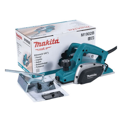MAKITA - Cepillo eléctrico / 82 mm (3-1/4IN) ancho / 16.000 RPM / 580W / Profundidad 1 mm / Extracción derecha