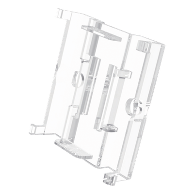 ACCESSPRO - Soporte de Pared para Etiqueta Electrónica / Compatible 2.13" a 7.5" / Policarbonato Transparente / 37x36x10 mm / Diseño Modular