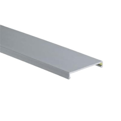 PANDUIT - Tapa para Canaleta Ranurada, de 23.9 de Ancho, 1830 mm de Largo, Color Gris