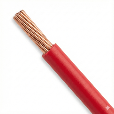 INDIANA - Bobina de 100 Metros (328.08 Pies) / Cable Eléctrico de Cobre / Recubierto THW-LS / Calibre 14 AWG / 19 Hilos / Color Rojo