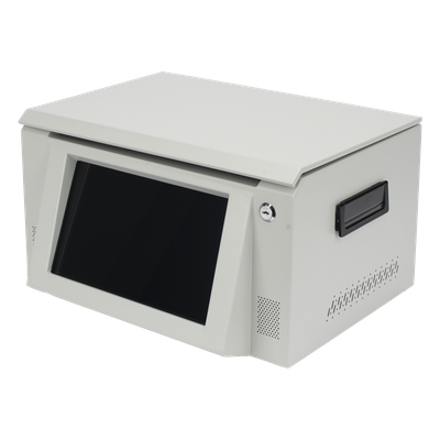 EPCOM - Estación de Descarga para Body Cam / 8 Puertos / Pantalla Táctil 10 Pulgadas / Ethernet 1000 Mbps / Almacenamiento 36 TB / Android Integrado