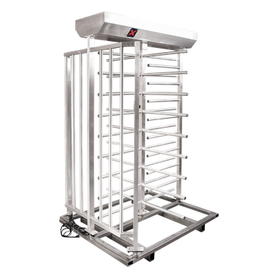 ACCESSPRO - Torniquete de Cuerpo Completo / 25 Personas/min / Acero Inoxidable / Rotación 90° / Interior y Exterior / 110 VCA