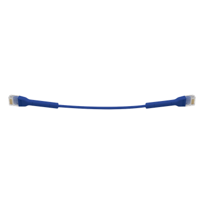 UBIQUITI - Cable Ethernet Patch / Cat6 / 22 cm (0.72 ft) / Conector RJ45 Flexible / Azul