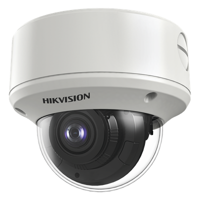HIKVISION - Cámara Domo TURBOHD / 2 Megapixel / Ultra Baja Iluminación 0.003 Lux / WDR 130 dB / Lente Motorizado 2.7-13.5 mm / IR EXIR 60 m (196.9 ft) / IP67 / IK10 / Metal