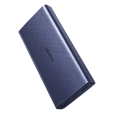 UGREEN - Batería Portátil / 20000mAh / PD 45W / Dual USB-C + USB-A / Celdas ATL / Azul