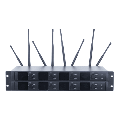 EPCOM PROAUDIO - Receptor Inalámbrico | 8 Canales | Transmisión Digital U-Band 540-690 MHz | Modulación PI/4-DQPSK | Pantalla TFT-LCD 2.2" | Salida Balanceada y Desbalanceada | Encripción de Audio | Escaneo de Frecuencia