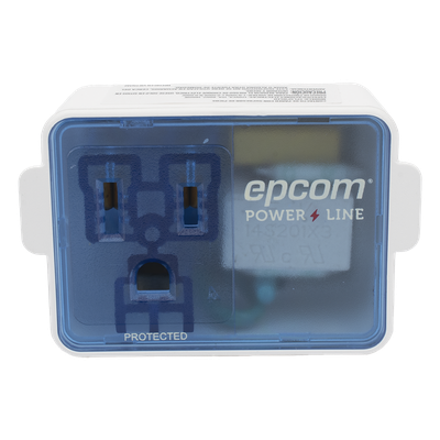 EPCOM POWERLINE - Supresor de Picos Portátil para Pared / 120 Vca / 15 A / 540 J / 1800 W / 1 Salida NEMA 5-15R