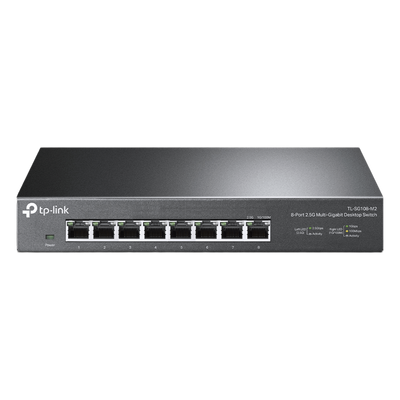 TP-LINK - Switch no administrable / 8 puertos 2.5G / 40 Gbps switching / Fanless / Auto-negociación 100M/1G/2.5G