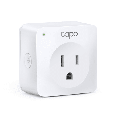TP-LINK - Mini tomacorriente inteligente Wi-Fi, 100 - 120V~, 50/60Hz, 15.0A, compatible con Amazon Alexa y Google Assistant, color blanco.