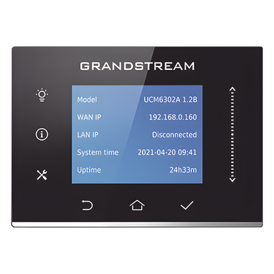 GRANDSTREAM - IP-PBX / 500 Usuarios / 75 Llamadas Simultáneas / 2 FXO + 2 FXS / 3 Puertos Gigabit PoE+ / On-Premise y Cloud