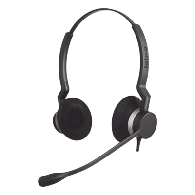 JABRA - Diadema / Auricular Jabra Biz 2300 Duo / QD / Cable Reforzado / Brazo 360° / Contact Center (2309-820-105)