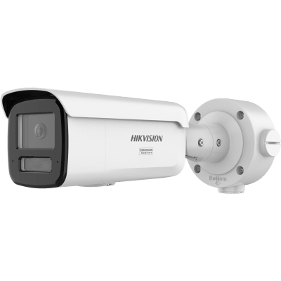 HIKVISION - Bala IP 4 Megapixel / Lente 4 mm / Dual Light (60 mts IR + 60 mts Luz Blanca ) / Darkfighter S / Exterior IP67  / WDR 130 dB / 4 Analíticos: AcuSense, Deteccion Facial, Conteo de Personas por Cruce y Zona
