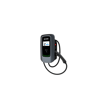 HIKVISION - Estación de Carga AC para Vehículos Eléctricos Montaje en Pared / 22 kW / IEC62196-Type2 / 7" LCD / Protecciones Múltiples / IP55 IK07 / 4G-WiFi-Ethernet / OCPP Compatible