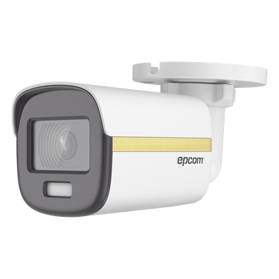 EPCOM - Cámara Bala TURBOHD / 4K 8 Megapixel / Luz Blanca 20 m (65.6 ft) / WDR 130 dB / IP67 / Metal
