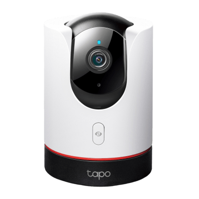 TP-LINK - Cámara de Seguridad Wi-Fi Pan/Tilt AI / 2K QHD (2688 × 1520 px) / Visión Starlight F1.6 / Detección IA Personas-Mascotas-Vehículos / Audio Bidireccional / Wi-Fi 6 / Privacidad Física / Almacenamiento microSD 512GB