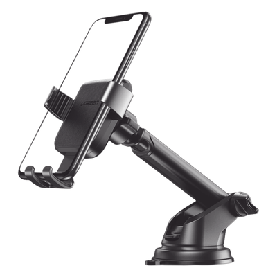 UGREEN - Soporte de Celular para Automóvil / Ventosa con Succión Fuerte / Rotación 360° / Brazo Telescópico Ajustable / Compatible 4.7'' a 7'' / Sujeción por Gravedad