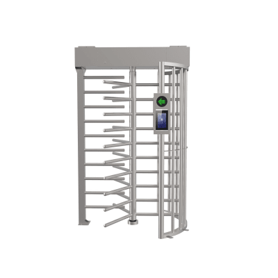 HIKVISION - Torniquete SENCILLO (1 Carril) de Cuerpo Completo Bidireccional / Exterior /  Acero Inoxidable SUS304 / 30 Personas por Minuto / Compatible con Reconocimiento Facial (Terminal no Incluida)