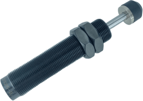 TITAN-AUTOMATION - Amortiguador Industrial NTA-AC2525-2 / Autocompensación / Roscado M25x1.5 / Carrera 25 mm / Aplicaciones Industriales Pesadas