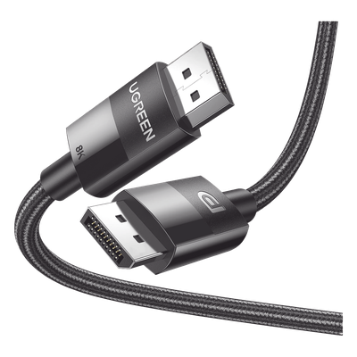 UGREEN - Cable DisplayPort 1.4 / 8K 60 Hz / 4K 144 Hz / 32.4 Gbps / Nylon Trenzado / 2 m (6.56 ft)