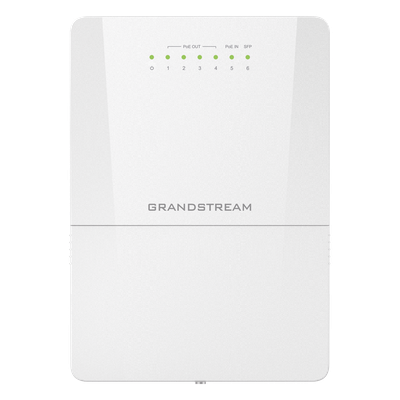 GRANDSTREAM - Switch PoE Administrable para Exteriores / 6 Puertos / 5 GE + 1 SFP / IP66 / PoE Integrado / Gestión Remota