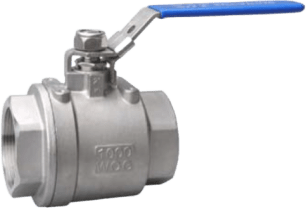 TITAN-AUTOMATION - Válvula de Bola de Acero Inoxidable 2 Piezas / Modelo NTA-2PC-Q11F-1000WOG-SS304 / Presión 1000 WOG / Material SS304 / Conexión Roscada / Neumática TITAN