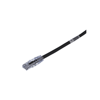 PANDUIT - Cable de Parcheo TX6, UTP Cat6, 24 AWG, CM, Color Negro, 2.13 Metros (7 Pies)