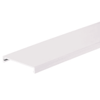 PANDUIT - Tapa para Canaleta Ranurada, de 57.2 mm de Ancho, 1828.8 mm de Largo, Color Blanco