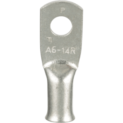 PANDUIT - Terminal de Anillo No Aislada Tubular Calibre 6 AWG Perno 1/4", Bolsa c/100 pzas.
