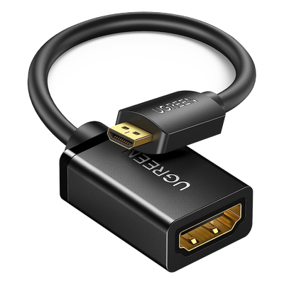UGREEN - Adaptador Micro HDMI a HDMI / 18Gbps / 4K@60Hz / HDR / 3D / ARC / 22 cm (8.66 pulgadas)