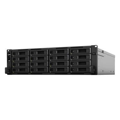 SYNOLOGY - Servidor de Almacenamiento Synology RackStation RS4021xs+ | 16 Bahías | Procesador Intel Xeon D-1541 de 8 Núcleos | Memoria 16 GB Ampliable a 64 GB | RAID F1, 0, 1, 5, 6, 10 | 403,000 IOPS | 6,200 MB/s Lectura Secuencial | Energía Red