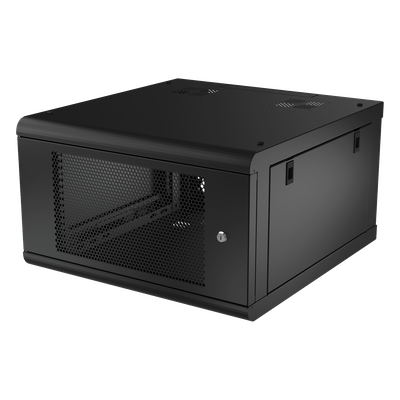 LINKEDPRO - Gabinete de Pared / 6U Rack 19 in / 635mm Profundidad (2.08 ft) / Acero Calibre 18 / Carga 100 kg / Puerta Perforada