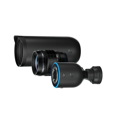 UBIQUITI - UniFi Protect AI DSLR Long Distance – Cámara 4K PoE+ para Interior/Exterior con Sensor de Alta Sensibilidad, Lente Fija de larga distancia de 45 mm y Analítica Avanzada por IA