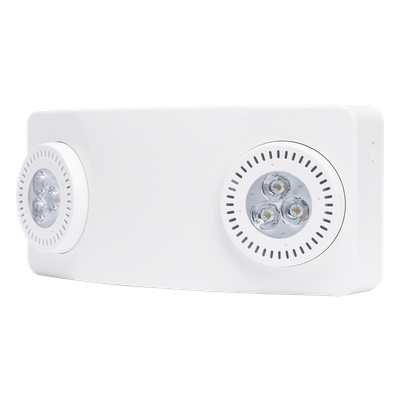 SFIRE - Luz de Emergencia LED / 520 Lúmenes / 90 min Autonomía / Cobertura 15.8 m (51.8 ft) / Montaje Pared o Techo / UL 5VA