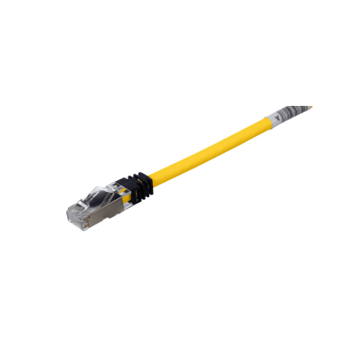 PANDUIT - Patch Cord Cat6A, Blindado S/FTP, CM/LS0H, 2 Metros (6.56 Pies), Color Amarillo