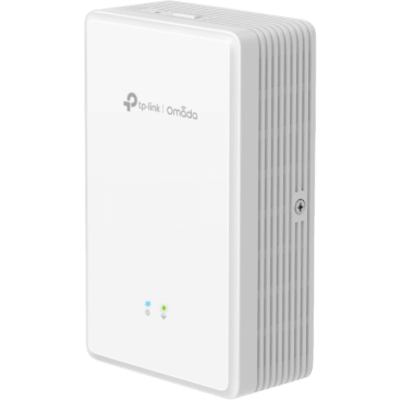 TP-LINK - Punto de Acceso GPON de Pared / AX1800 Wi-Fi 6 / 1.8 Gbps / 2 Puertos Gigabit con PoE de Salida / FXS VoIP / Gestión Cloud Omada / Mesh y Roaming