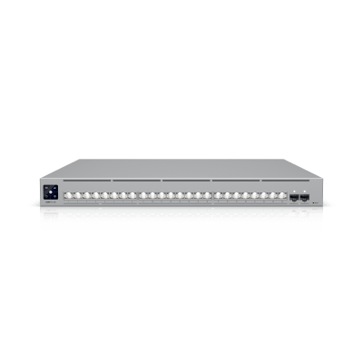 UBIQUITI - UniFi Switch USW-Pro-XG-24 / Capa 3 / 24 puertos  (16 × 10 GbE, 8 × 2,5 GbE) + 2 puertos SFP28 25 G