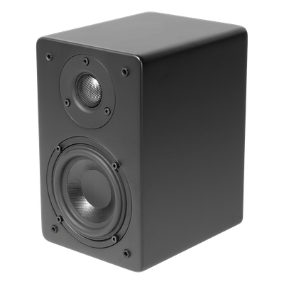 TRUAUDIO - Altavoz de Estantería / Woofer 4'' / Tweeter 1'' Aluminio / 40 W / 8 Ohms / 89 dB / Negro Mate