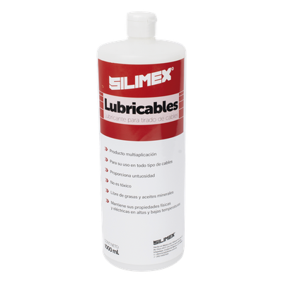 SILIMEX - Lubricante Dieléctrico para Jalado de Cables / Compatible con Eléctricos, Datos y Fibra Óptica / Conductividad 0 S / Insoluble en Agua / 1 Litro / 0.26 gal