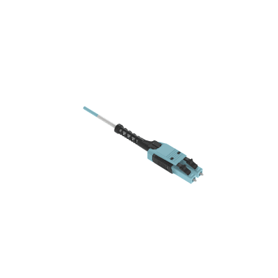 PANDUIT - Jumper de Fibra Óptica Multimodo 50/125 OM4, LC-LC Uniboot Duplex, LSZH, Color Aqua, 3 Metros (9.84 Pies)