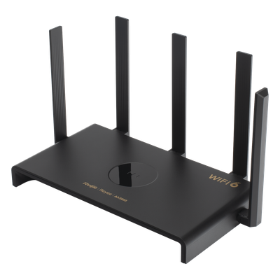 RUIJIE - Router Wi-Fi 6 / Dual Band 2976 Mbps / 5 Antenas 5 dBi / 192 Usuarios Concurrentes / Dual WAN Gigabit / Mesh Integrado