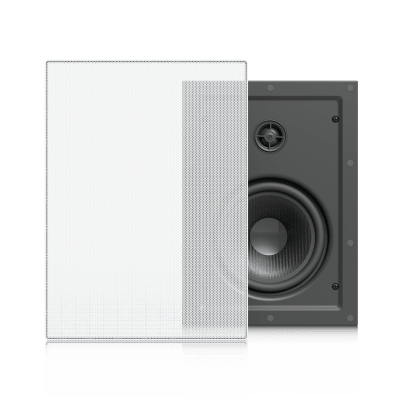 UBIQUITI - UniFi In-Wall Speaker Altavoz Empotrable de Pared / Woofer 6.5" 130W / Tweeter 1" Pivote ±15° / 8 Ohms / Cobertura Simétrica Axial de 90° / NDAA Compliant