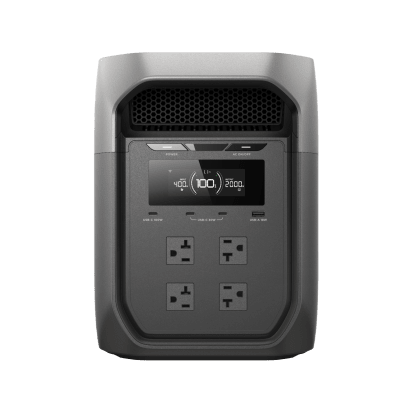 ECOFLOW - Estación de Energía Portátil EcoFlow DELTA 3 MAX, 2048Wh, Batería LiFePO4, Salida 2400W (Surge 4800W)