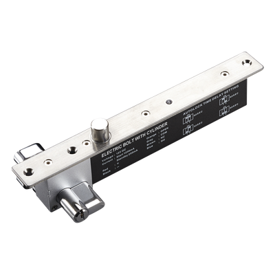ACCESSPRO - Cerradura Eléctrica de Perno / Fuerza de Sujeción 2000 kg / Acero 16 mm / 12 VCC / Apertura Manual de Emergencia / IP para Puertas Izquierda o Derecha