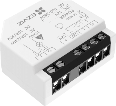 EZVIZ - Relé Inteligente Wi-Fi, CS-T35-R100-WD, 16A 250VAC, Wi-Fi 6 y BLE, Control por App EZVIZ, Compatible con Google Assistant, Amazon Alexa y Matter, Protecciones de Temperatura y Sobrecarga