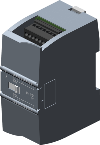 SIEMENS - Módulo Digital de Salida SM 1222 / 8 Salidas DO 24V DC / Transistor 0.5A / Protección IP20 / Aprobaciones Globales / Potencial de Calentamiento Global 68.6 kg CO2 eq