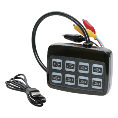 SIGNALPRO - Programador de Luces Auxiliares / Programación Simultánea Múltiple / 12-24 VDC / Panel Portátil / -20°C a 50°C