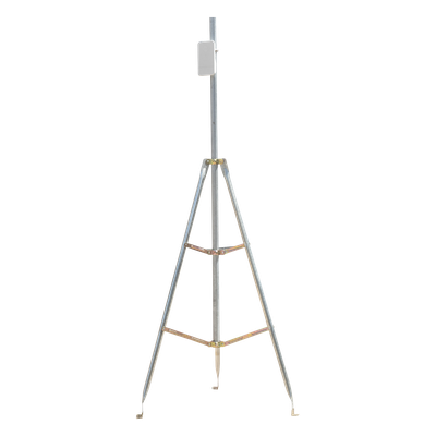 LINKEDPRO BY EPCOM - Kit de Montaje Trípode con Mástil / Acero Galvanizado / Altura Total 4.52 m (14.8 ft) / Capacidad 6 kg / Antenas Plato < 25 cm